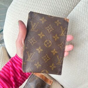 Brown Monogram LV Phone Holder Custom Made Out of A Vintage LV Garment Bag